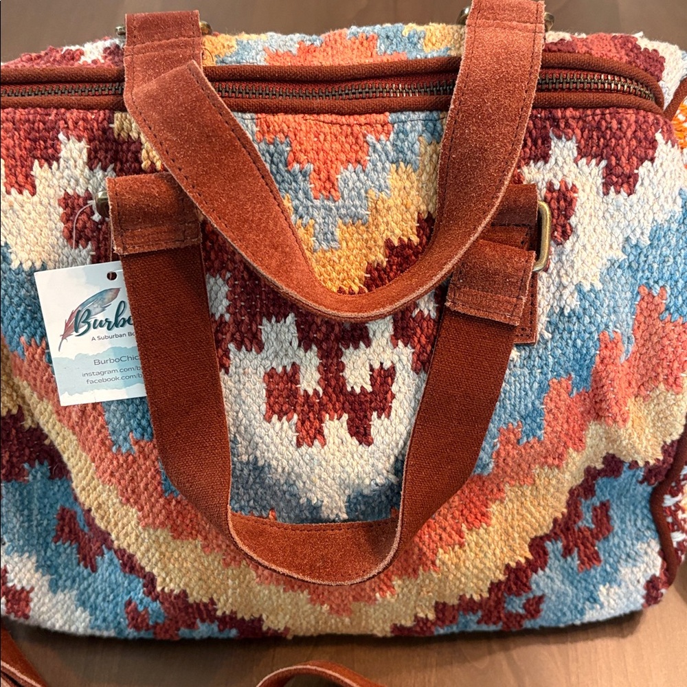 NWT “Macchia di Ruggine” Satchel Hand & Shoulder Bag Beautiful Southwest/Boho - Picture 12 of 17